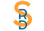 A stylized monogram logo featuring an orange letter S wrapping around a blue letter R and D, centered on a plain white background.