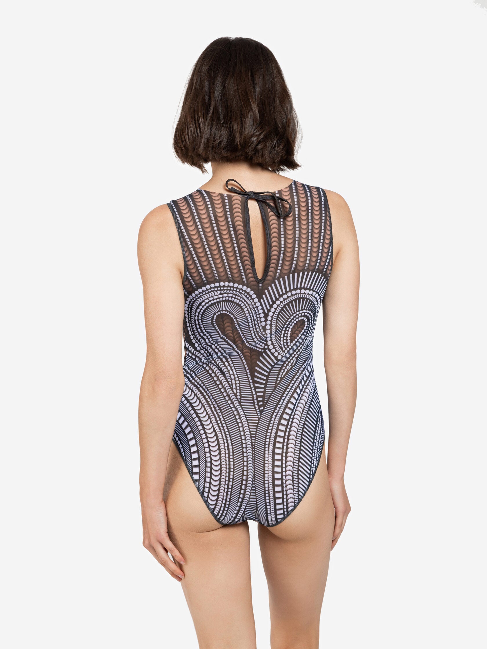 One-piece Sleeveless Swimsuit "Horses 2026"