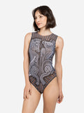 One-piece Sleeveless Swimsuit "Horses 2026"