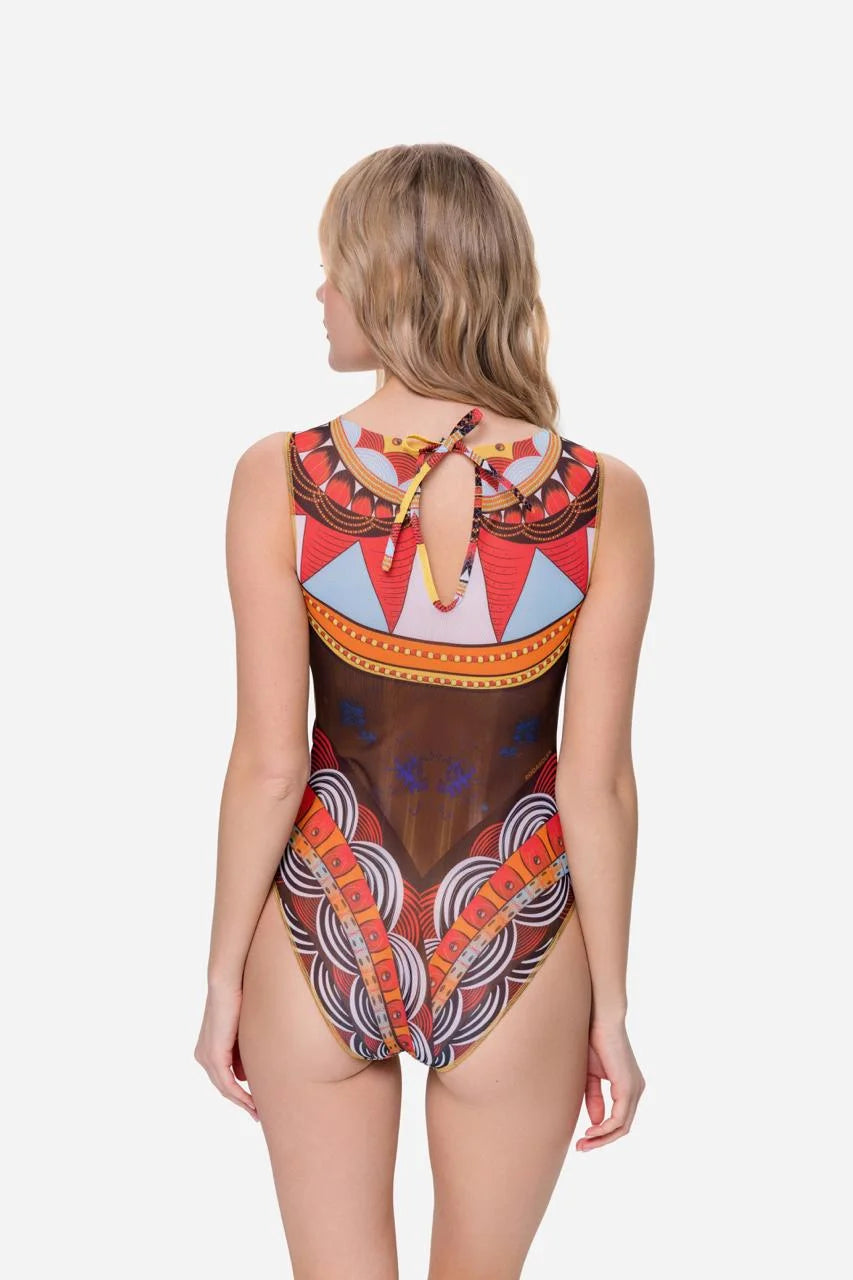 One-piece Sleeveless Swimsuit "Africa"