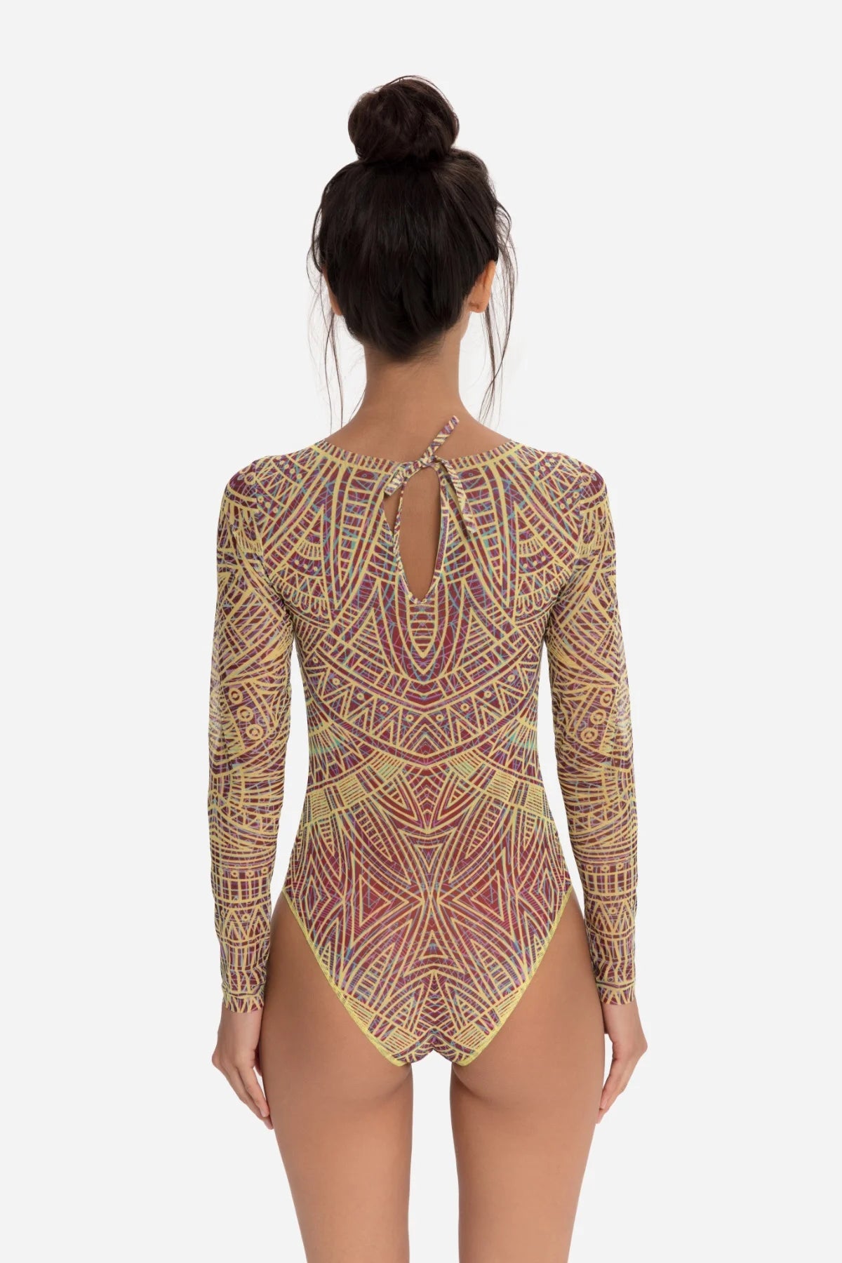 Closed Back One-piece Swimsuit with Sleeves "Eldorado"