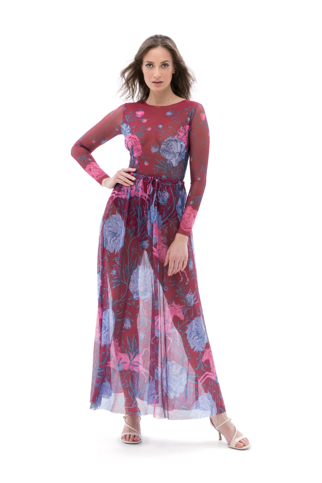 Beach skirt "Peonies"
